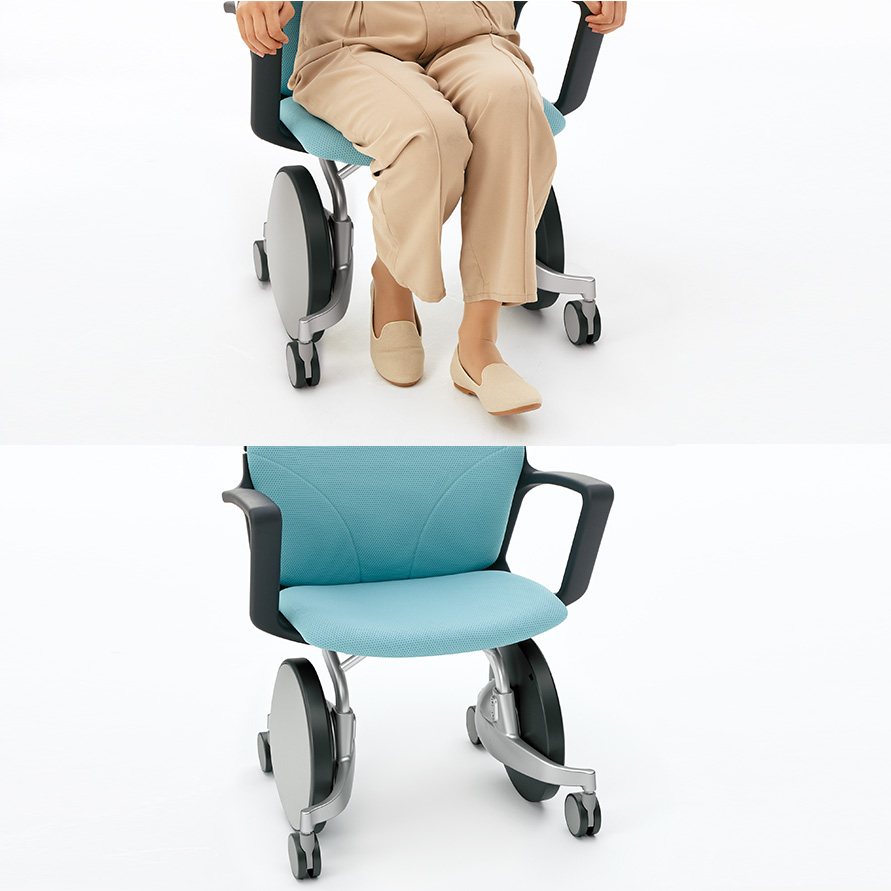 展示品　オカムラ　ウェルツ セルフ　足漕ぎ　車輪付　椅子　介護　リハビリ　障がい ウェルツ セルフ｜オフィス｜製品情報｜株式会社オカムラ