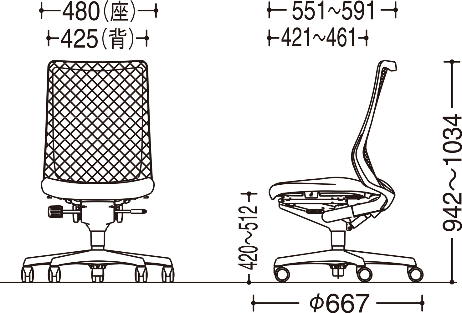 CB35ZR FKA1｜Fluent［フルーエント］｜株式会社オカムラ