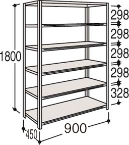 63X6AB ZA75｜63 Light Duty Shelf［63型軽量棚］｜株式会社オカムラ