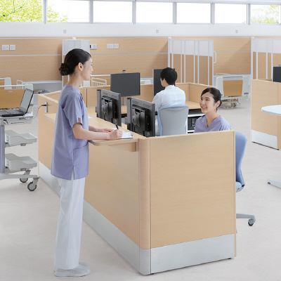 スタッフステーション｜医療・福祉施設｜製品情報｜株式会社オカムラ