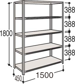 63X5AY ZA75｜63 Light Duty Shelf［63型軽量棚］｜株式会社オカムラ