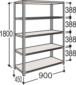 63X5AB ZA75｜63 Light Duty Shelf［63型軽量棚］｜株式会社オカムラ