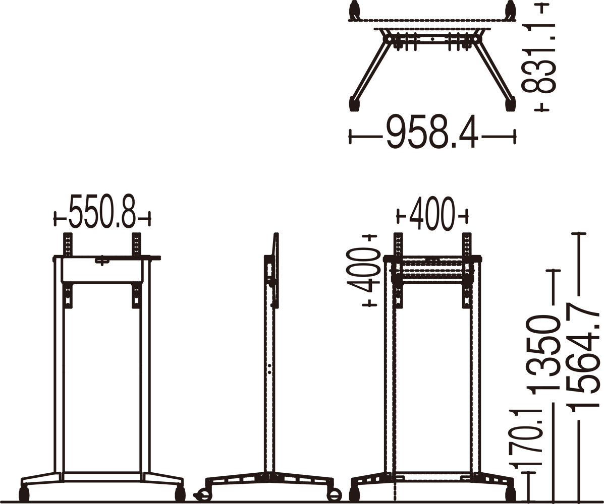 93SAMW Z25｜monitor stand S［モニタースタンドS］｜株式会社オカムラ