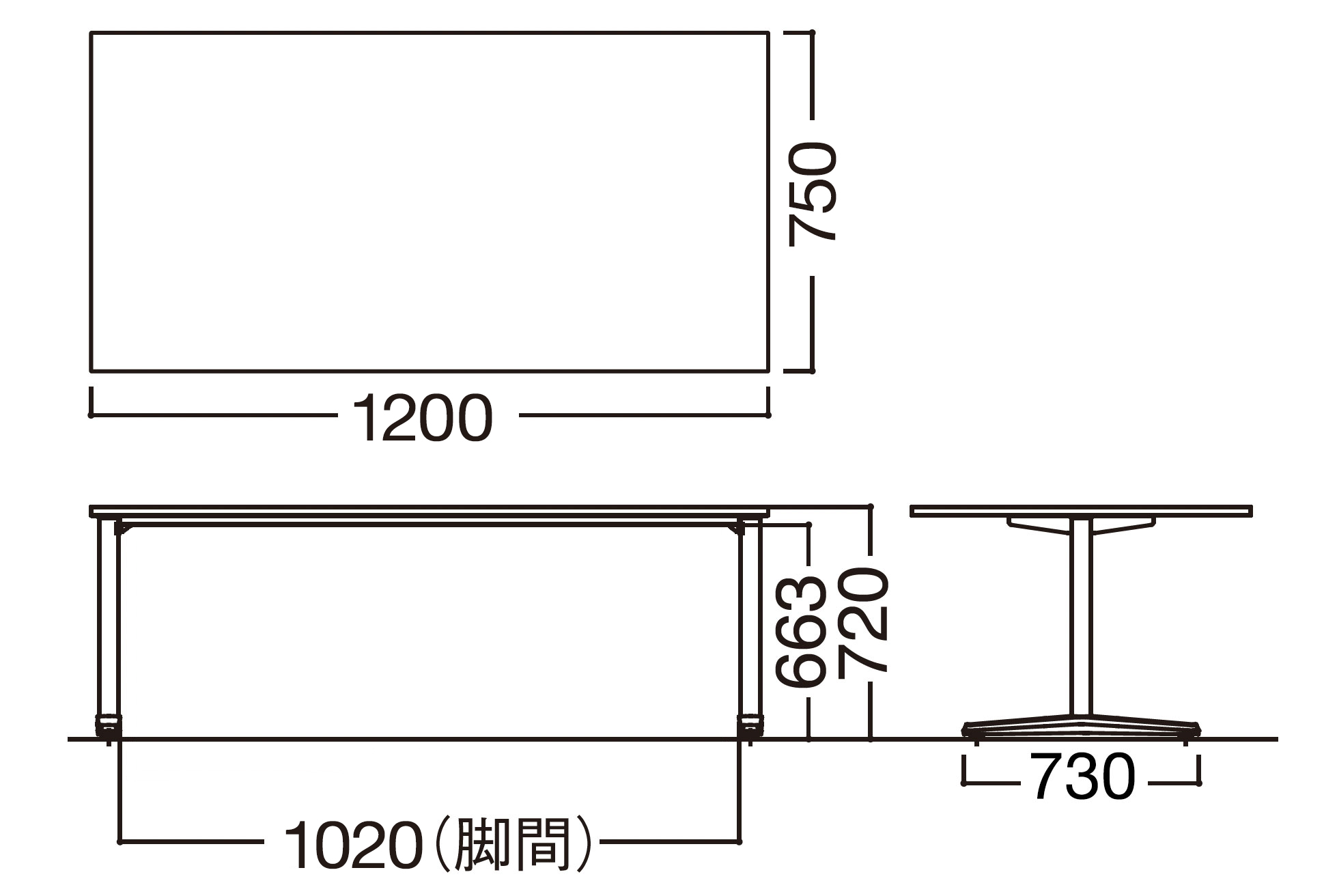 87AFAF MDB4｜Lives Meeting Table［ライブス ミーティングテーブル