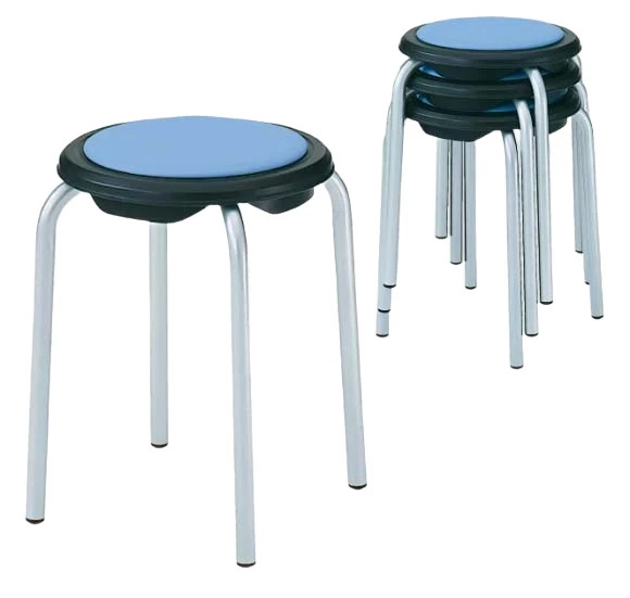 オカムラ スツール ① 8110CZ P652｜stool［スツール（シルバー脚）］｜株式会社オカムラ
